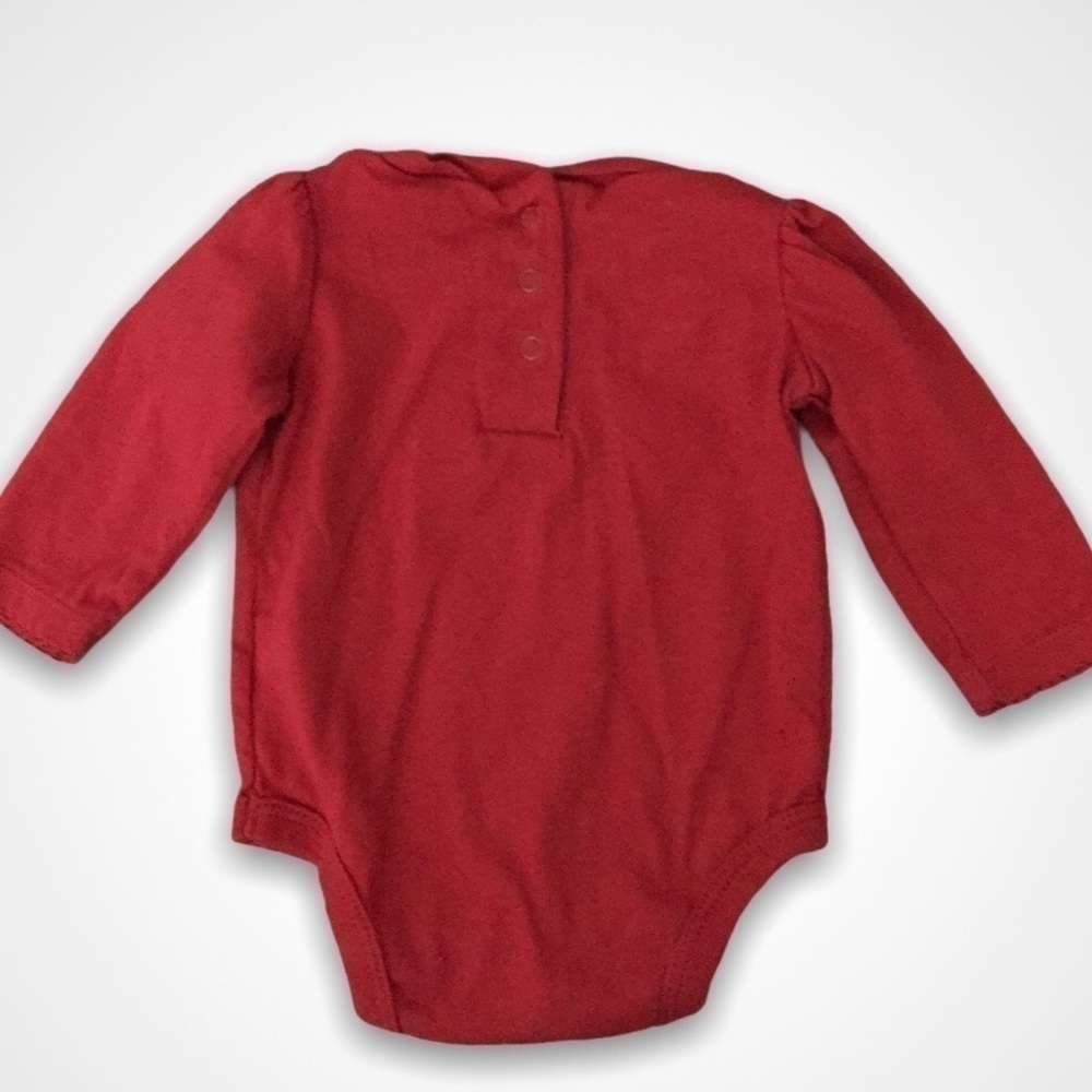 4/$20🥳 Disney Minnie Mouse Red  Long Sleeve Onesie - Picture 3 of 3